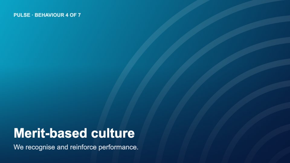 Merit-based culture