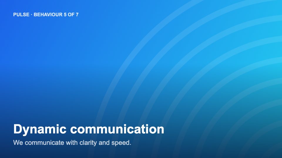 Dynamic communication