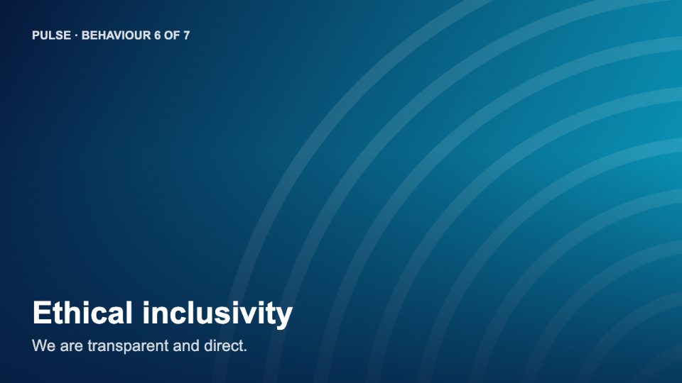 Ethical inclusivity